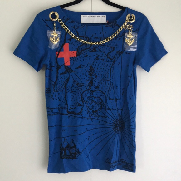 New JC de Castelbajac T-shirt sz38 Italian. S US - Picture 1 of 6